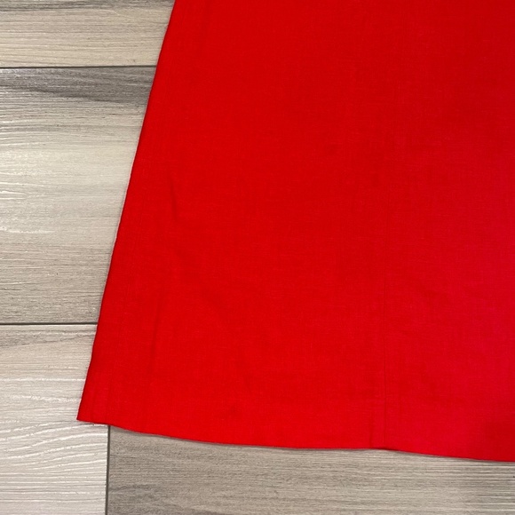 NWT GAP Linen-Blend Mini Dress Size Large Slipper Red - Picture 15 of 15
